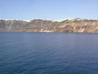 Appoaching  Santorini