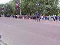 Changing of Guards (approaching Buckingham Pl).