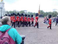 Changing of Guards (approaching Buckingham Pl).