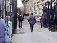 Entrance to 10 Downing openned for VIP