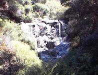 Hot water waterfall