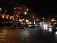 paris street at night