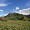 Tibet green hills, walk on the spiritual trails and pilgrimage paths